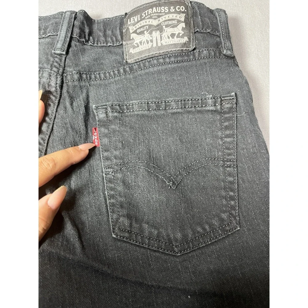 Levi's Mens Denim Shorts W29 Black Distressed